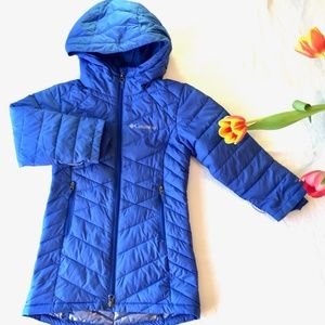 Columbia Girls Heavenly Long Jacket in royal blue 5T